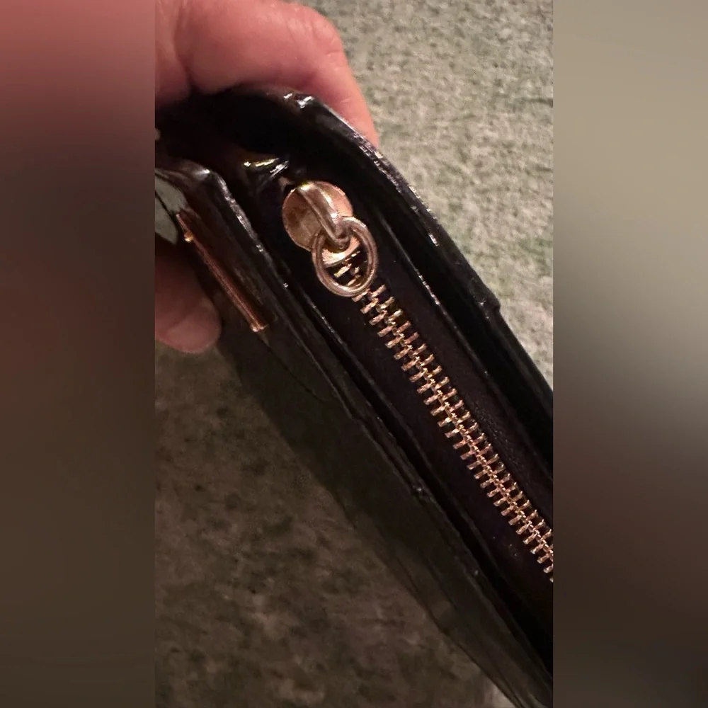 RARE KATE SPADE Hello Tokyo Shanghai Milan Fan Clutch Purse in Patent Leather - Picture 5 of 11
